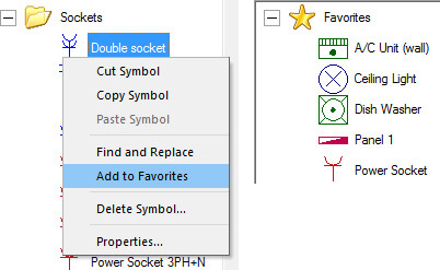 Add symbols to Favorites