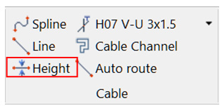 Cables height