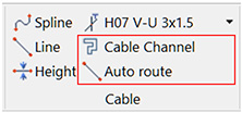 Auto route cables