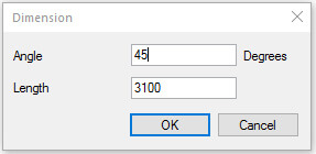 Define Wall length and angle while drawing