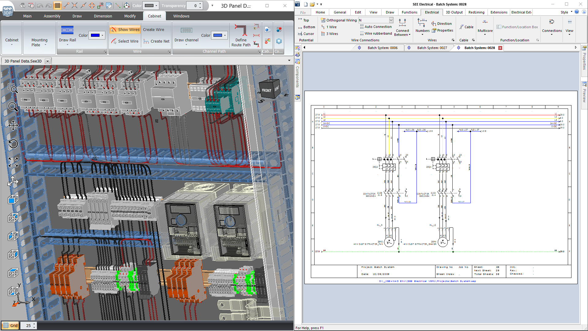 SEE Electrical V8R2 3D Panel per CAD elettrici