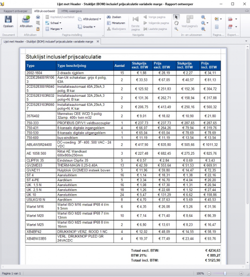 SEE Electrical report screenshot