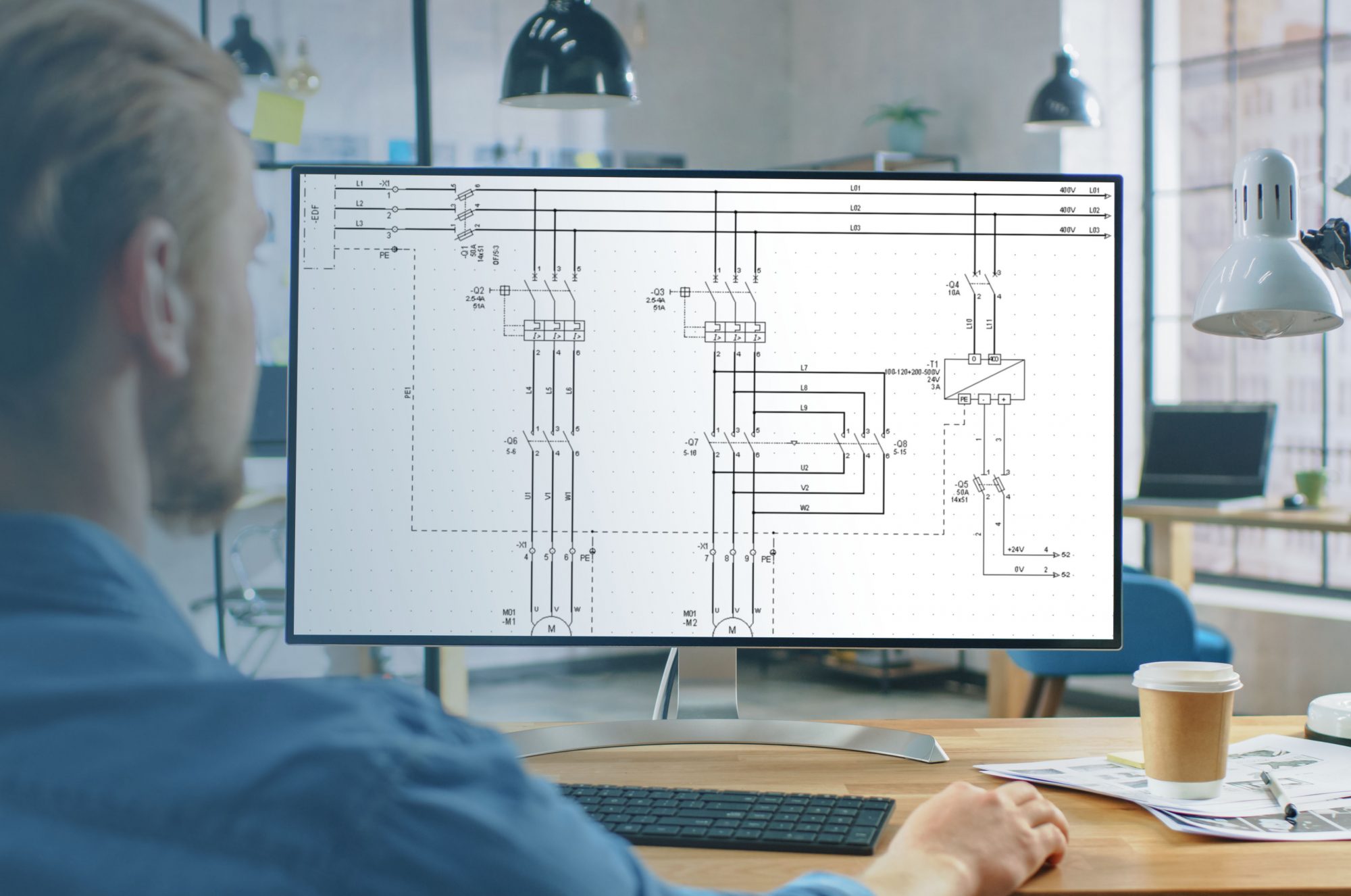 Screenshot of SEE Electrical, an electrical design software