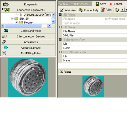 SEE Electrical Equipment Definition Connector Details