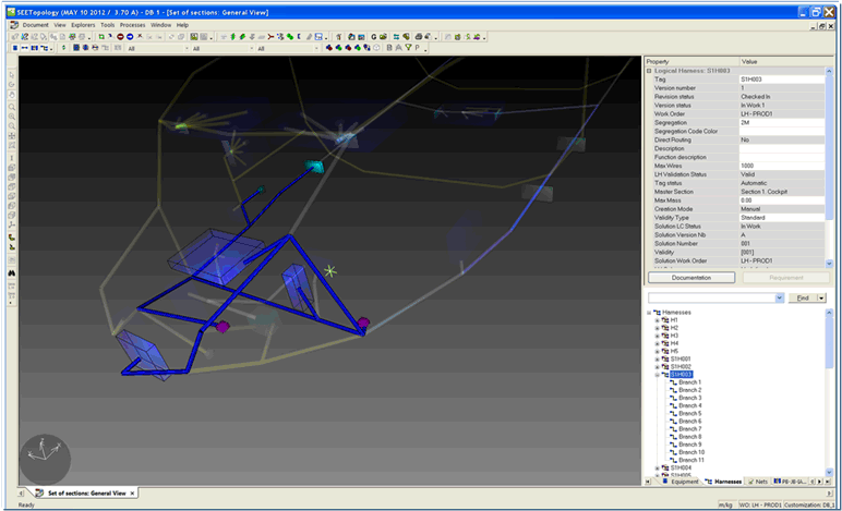 SEE Electrical PLM Topology 3D Harness Aircraft