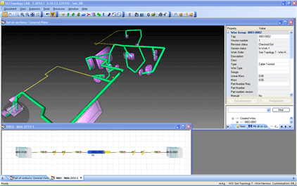 SEE Electrical PLM Topology 3D Harness